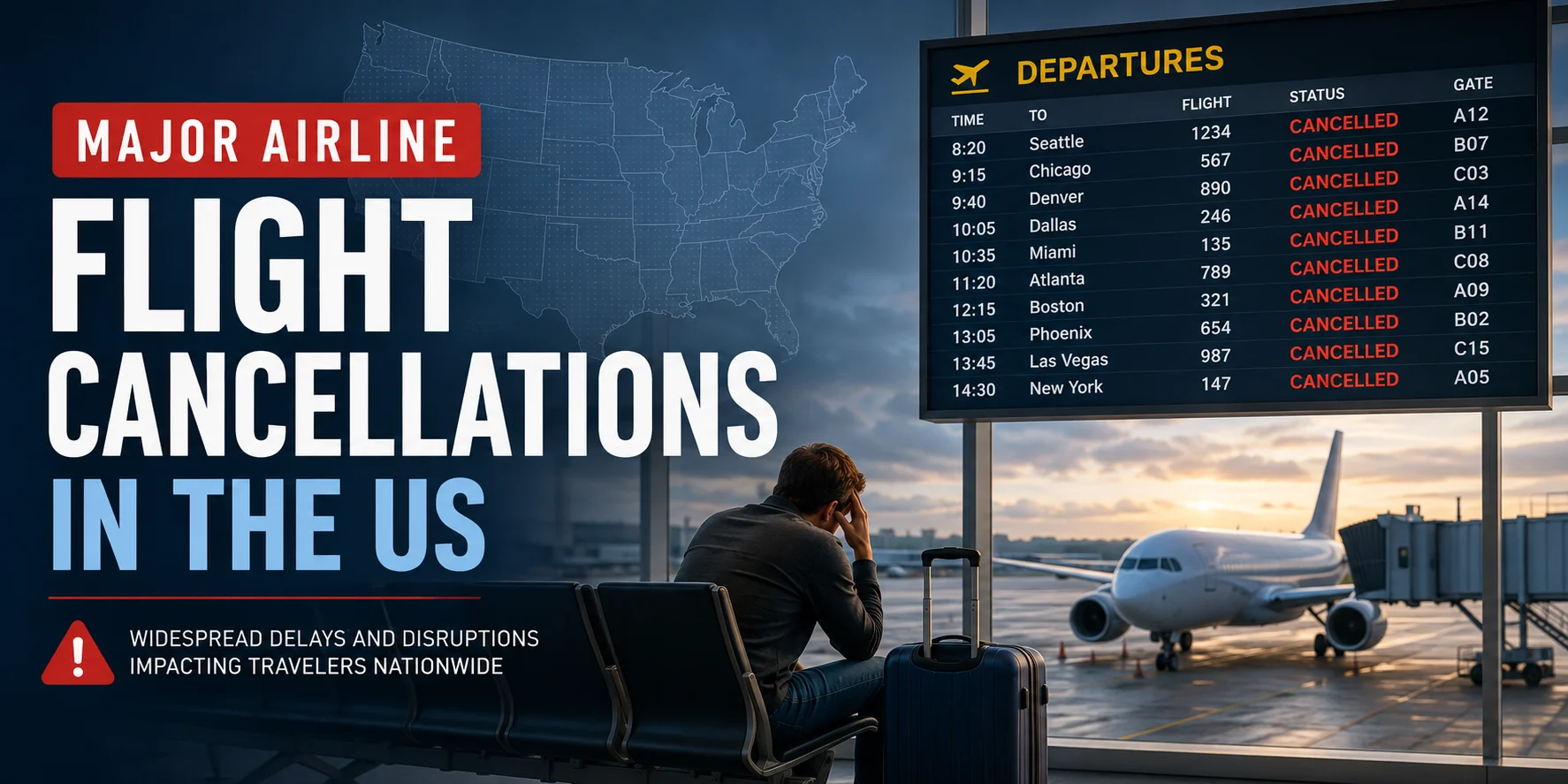 Major Airline Flight Cancellations in the US: Reasons, Affected Airlines, and What Travelers Should Know