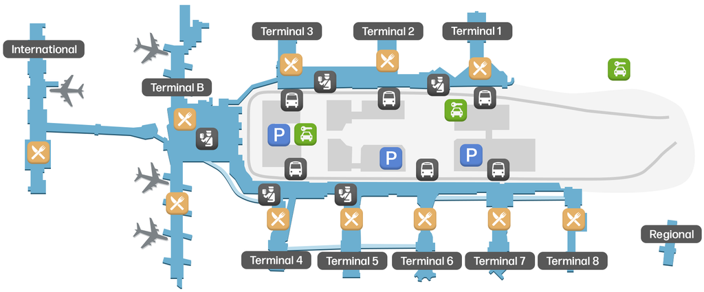 Los Angeles International Airport Map